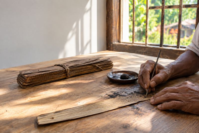 පන්හිඳෙන් පුස්කොළයක ලියන හැටි, ඔබේ නම ලියූ පුස්කොළයක් ගෙදර රැගෙන යන්නට
