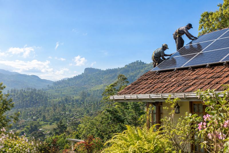 ගෙස්ට් හවුස් සහ කුඩා ව්යාපාර සඳහා සූර්ය පැනල සවි කිරීමේ සේවා