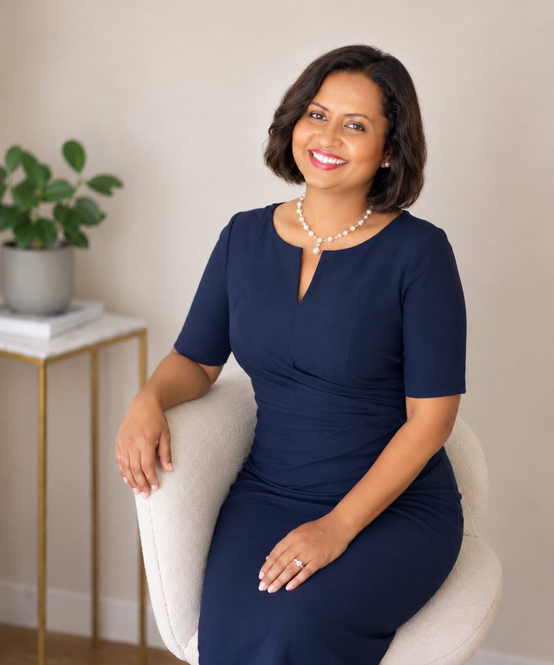 Dr Maheshika Halbeisen, the author