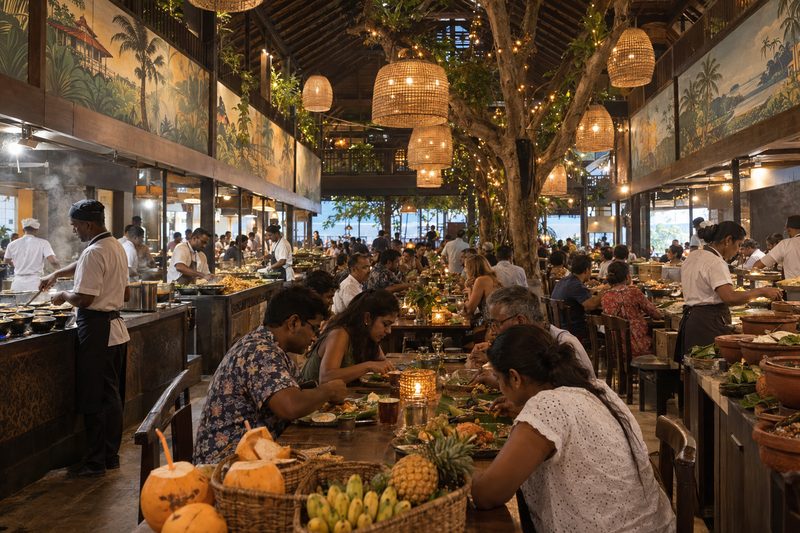 A food hall where the cooking of every region of Sri Lanka is served side by side