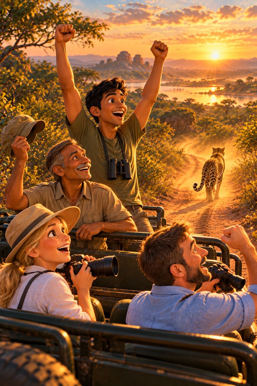 A picture from the song's film: යාලේ දිවියා (Yala's Leopard)
